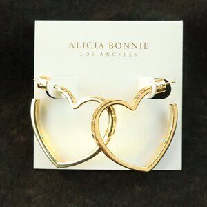 Alicia Bonnie Gold Amora Hoop Earrings